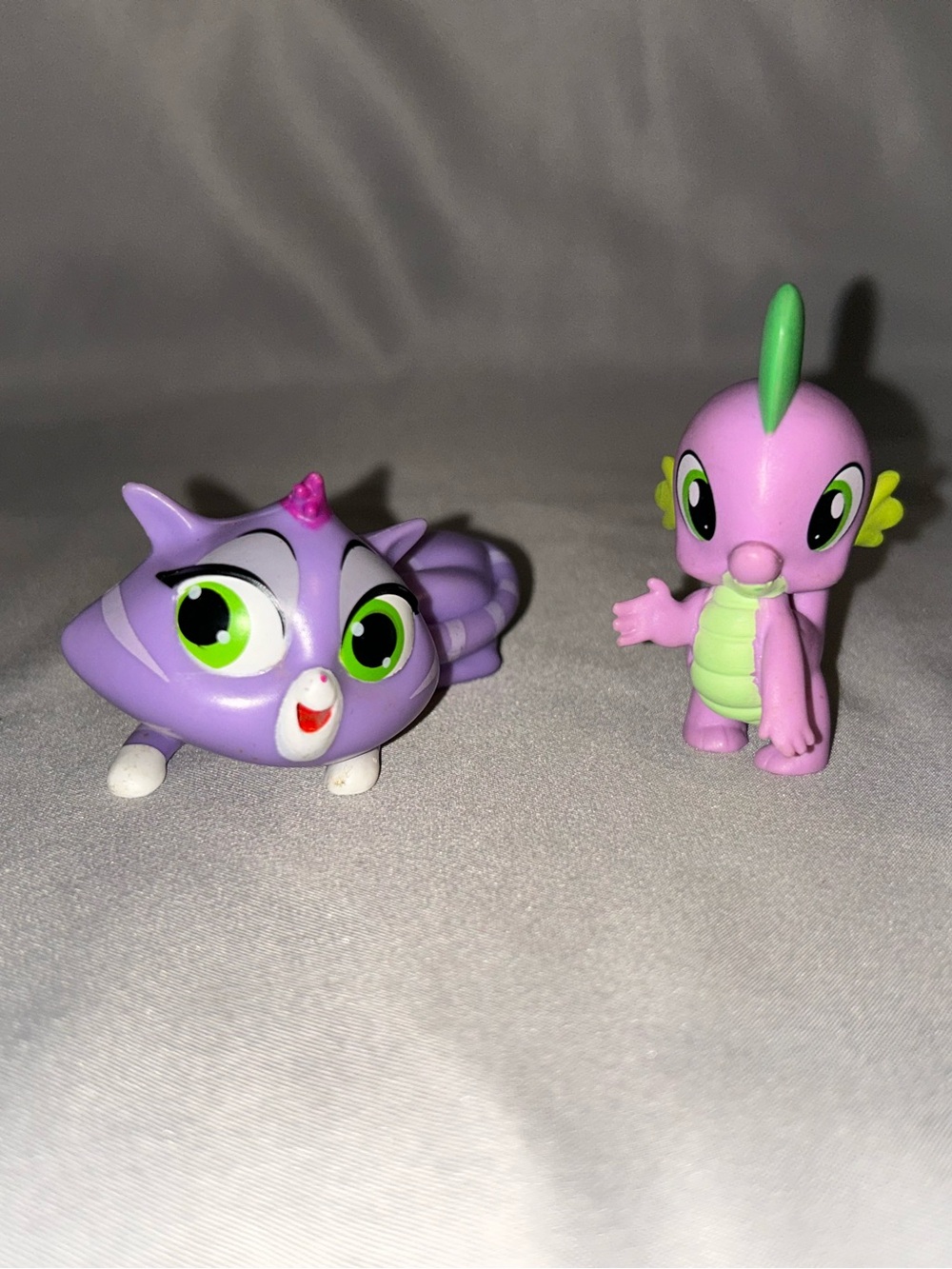 My Little Pony  SPIKE DRAGON &Disney Junior Puppy Dog Pals Hissy Cat Purple